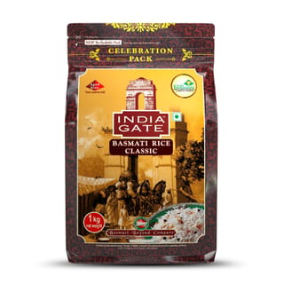 India Gate Basmati Rice Classic 1kg Pack